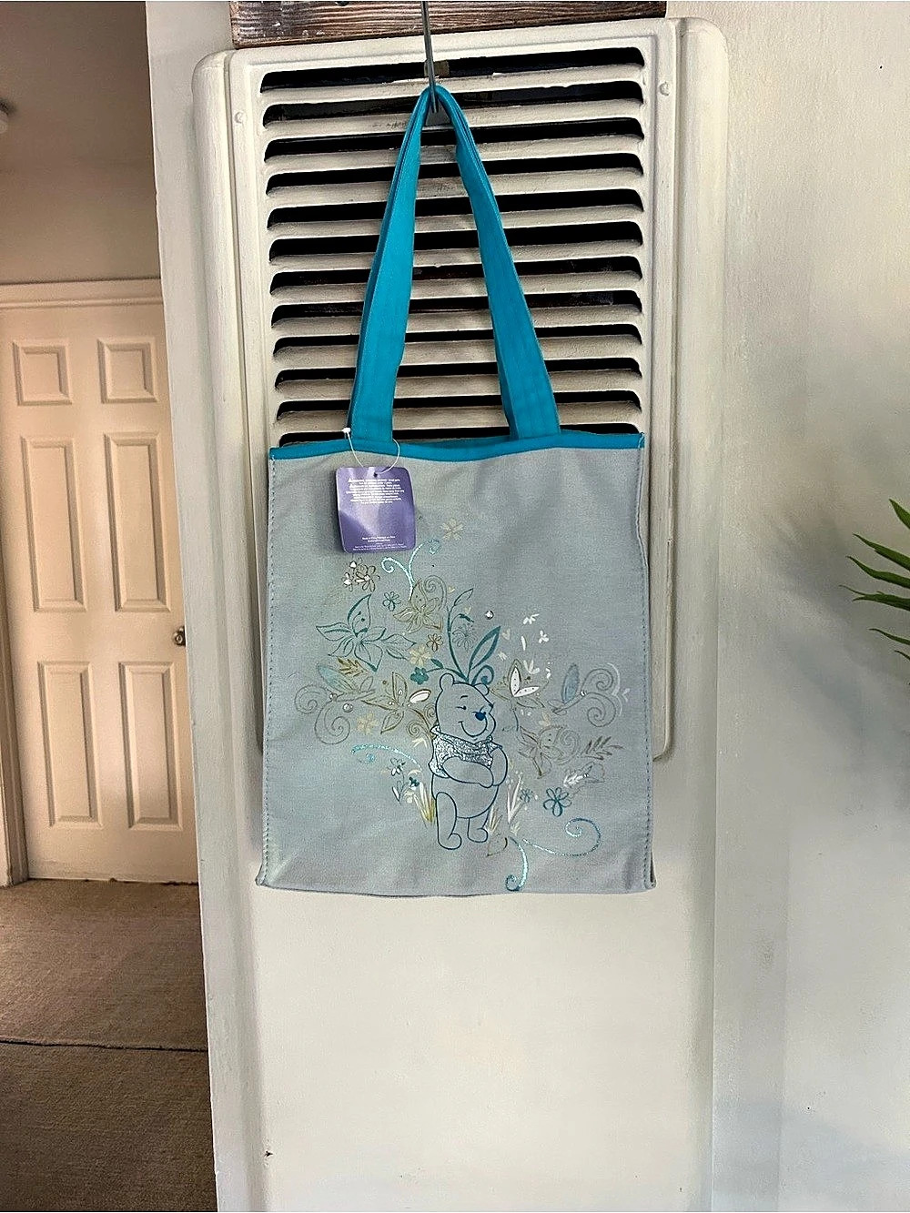 Disney Winnie the Pooh tote Blue NWT